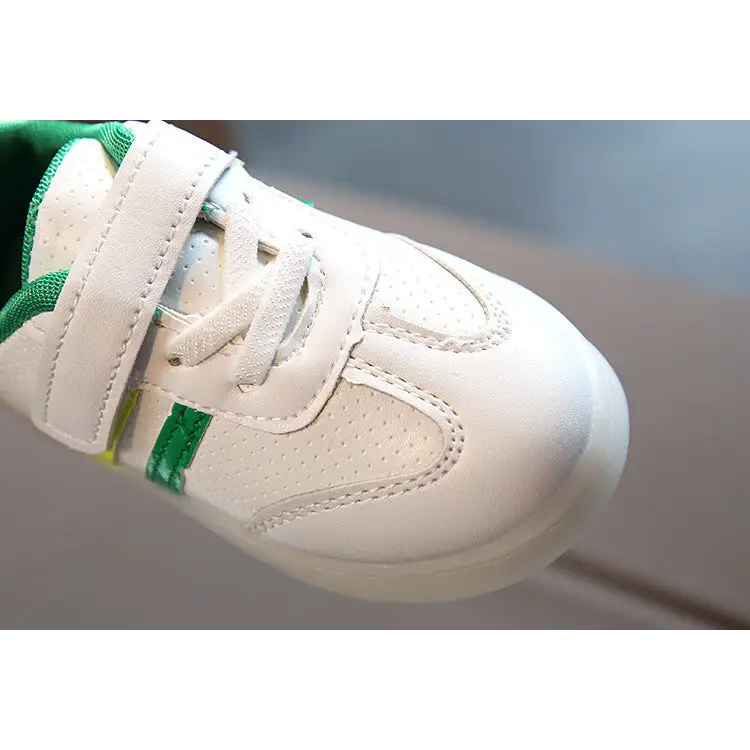 GlowStride: Kimmy White LED Sneakers