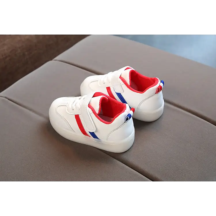 GlowStride: Kimmy White LED Sneakers