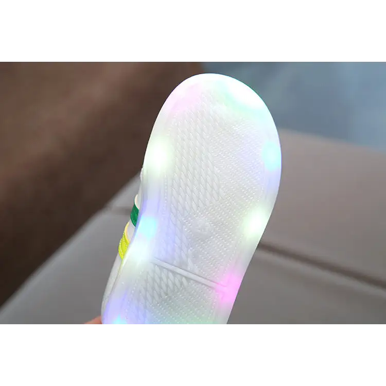 GlowStride: Kimmy White LED Sneakers
