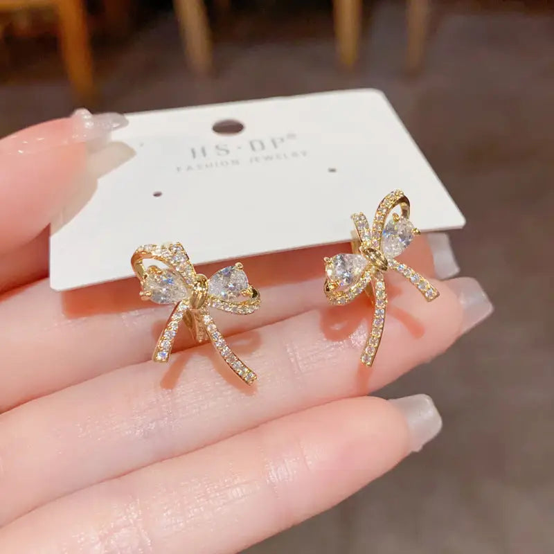 Golden Geo Chic 14K Gold Fashion Ear Clips - No 11