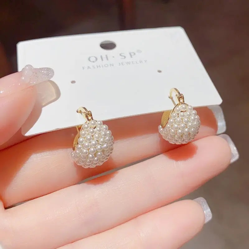 Golden Geo Chic 14K Gold Fashion Ear Clips - No 20
