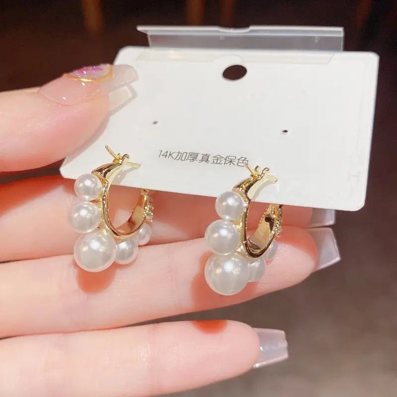 Golden Geo Chic 14K Gold Fashion Ear Clips - No 26