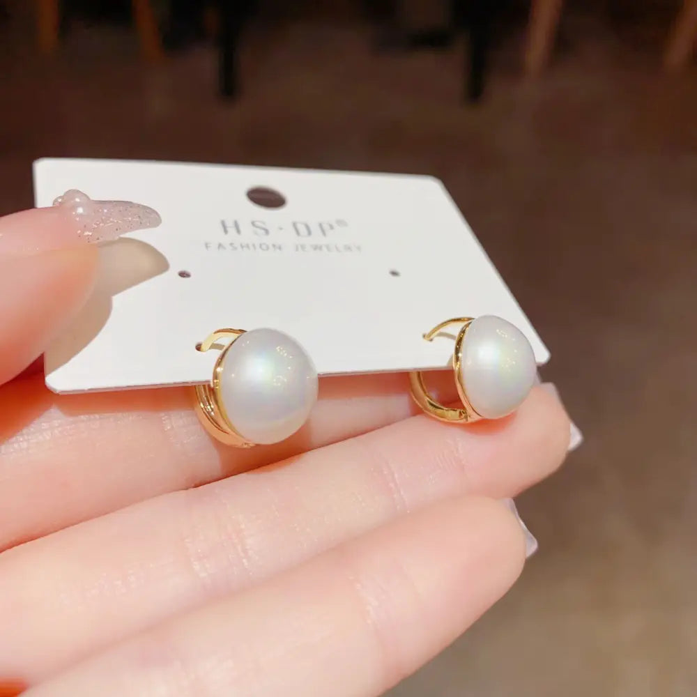 Golden Geo Chic 14K Gold Fashion Ear Clips - No 33