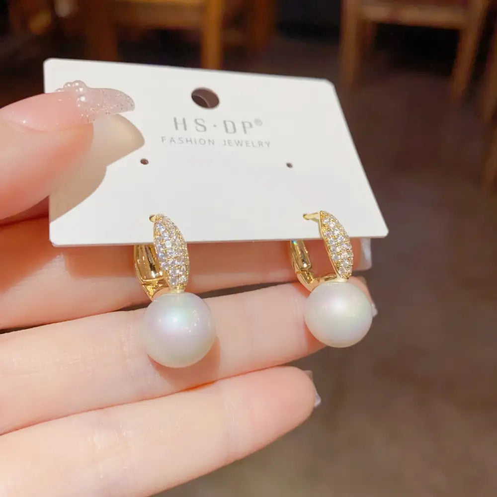 Golden Geo Chic 14K Gold Fashion Ear Clips - No 38