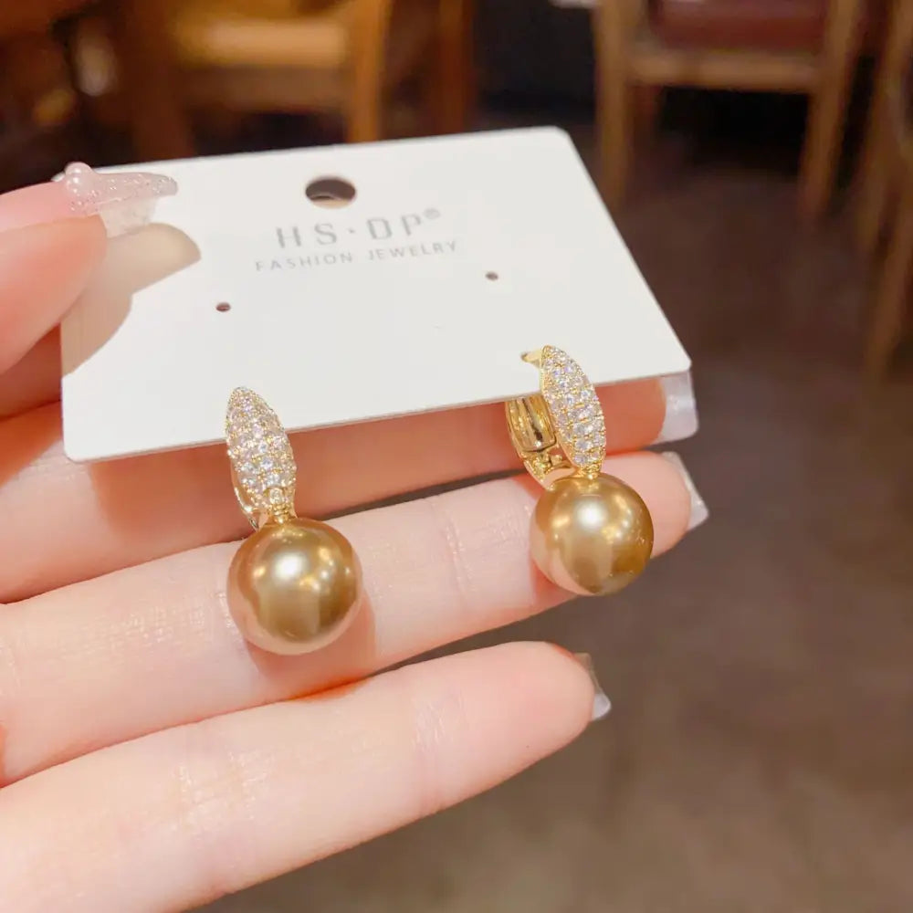 Golden Geo Chic 14K Gold Fashion Ear Clips - No 39