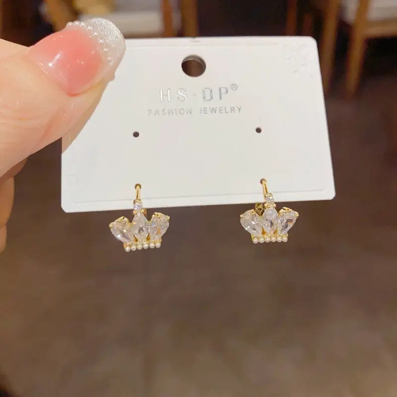 Golden Geo Chic 14K Gold Fashion Ear Clips - No 76