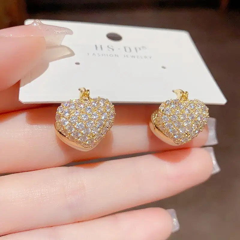 Golden Geo Chic 14K Gold Fashion Ear Clips - No 98