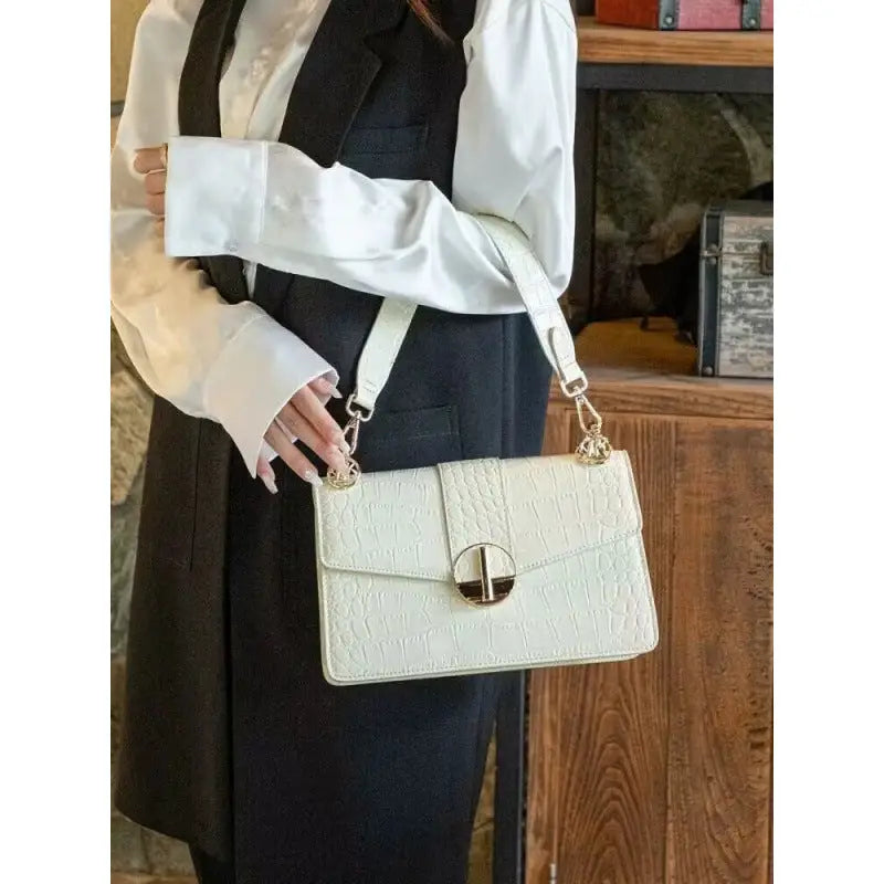 Gray Green Corduroy Shoulder Bag with Multiple Pockets and PU Lining
