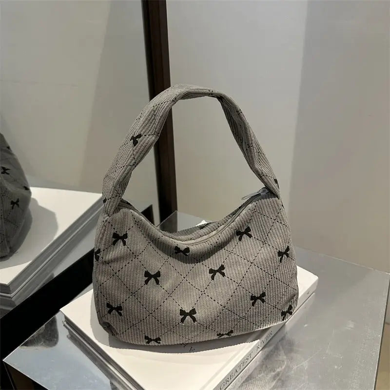 Gray Milky White Medium Soft Cloth Dumpling Crossbody Bag with Zipper - Gray / Cloth