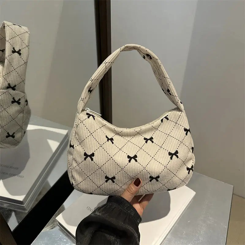 Gray Milky White Medium Soft Cloth Dumpling Crossbody Bag with Zipper - OFF White / Cloth