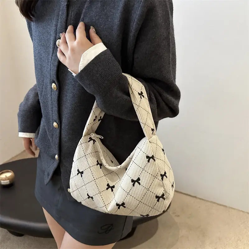 Gray Milky White Medium Soft Cloth Dumpling Crossbody Bag with Zipper