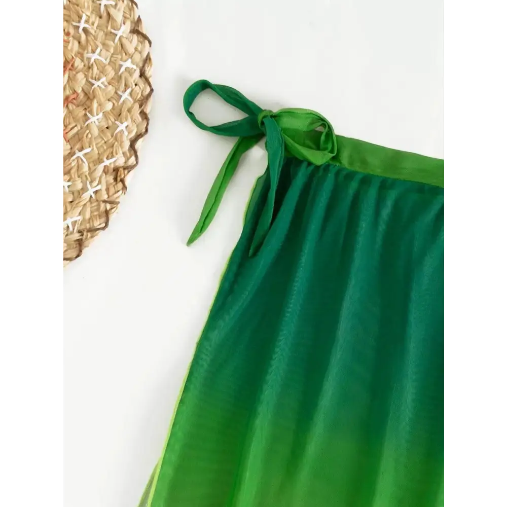 Green Gradient Bikini European And American Ladies