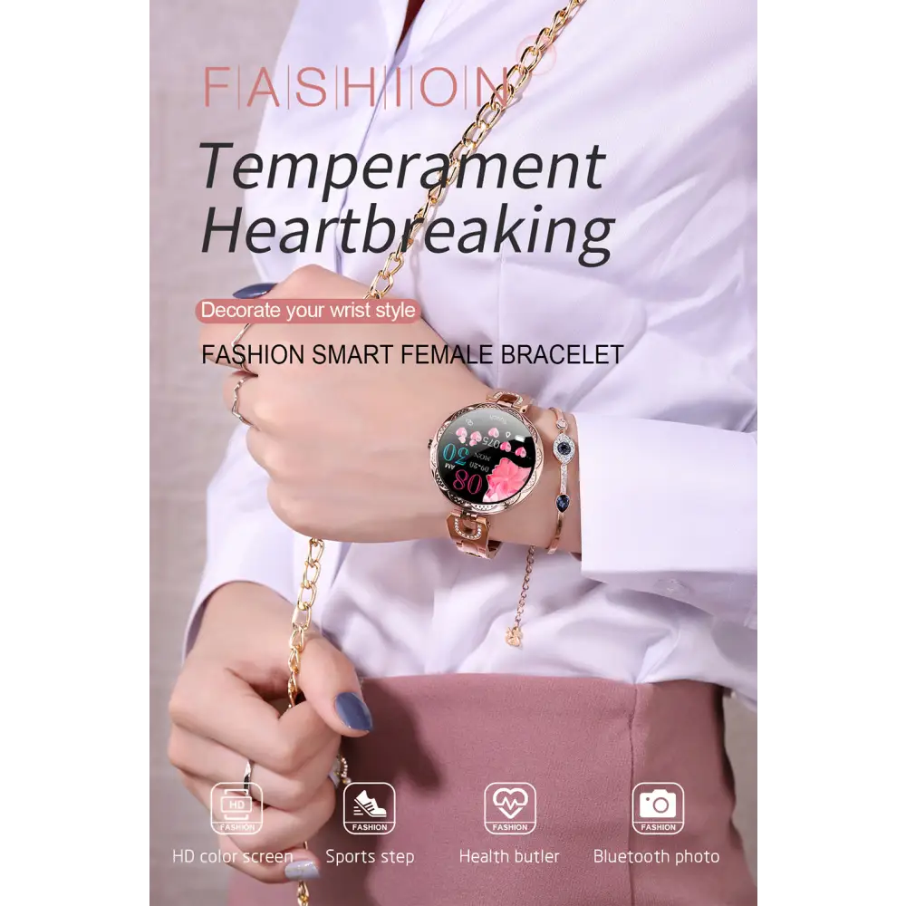 Fashionable smart female bracelet.