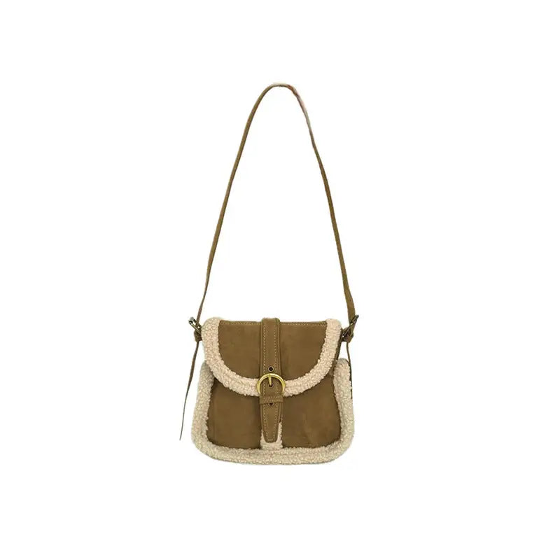 Khaki Polyester Suitcase with Three Dimensional Pocket and Internal Zipper - Khaki