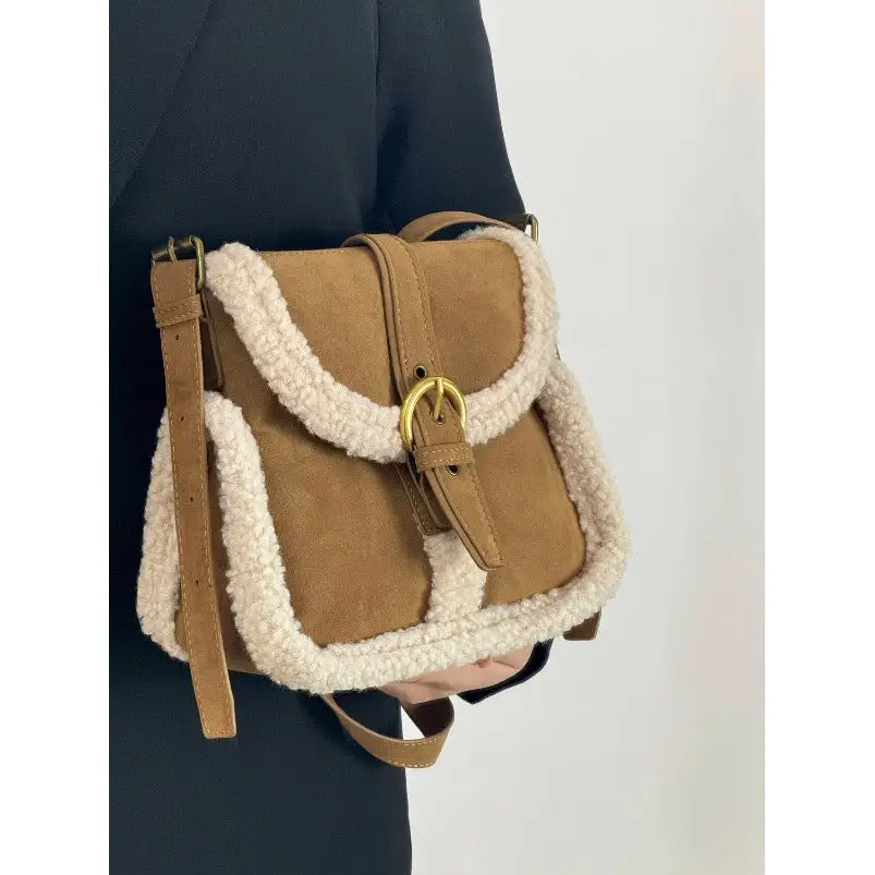 Khaki Polyester Suitcase with Three Dimensional Pocket and Internal Zipper - Khaki