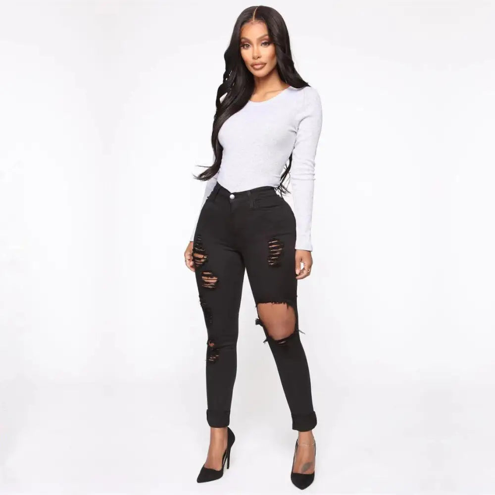 KneeRip Jeannie - Black / S