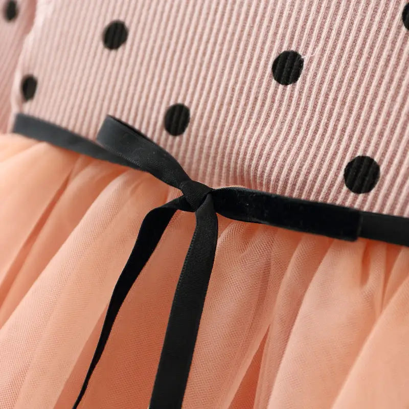 Korean Princess Baby Cotton Long-Sleeve Dress