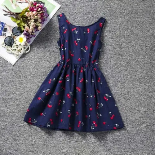 LaceWhirl: Kids’ Dreamy Gown for 3-8 Years - C140cm / Blue