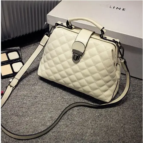 Lingge Luxe: Vintage Charm Bag 2025 Collection - white