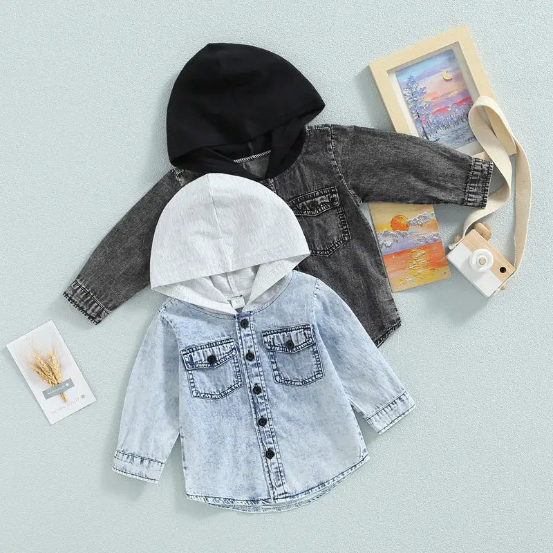 Little Cowboy Chic: Kids’ Hooded Coat
