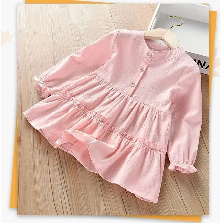 Little Rancher: Western Baby Dress Shirt - Pink / 90cm