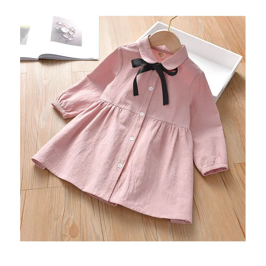 Little Rancher: Western Baby Dress Shirt - Pink bows / 90cm