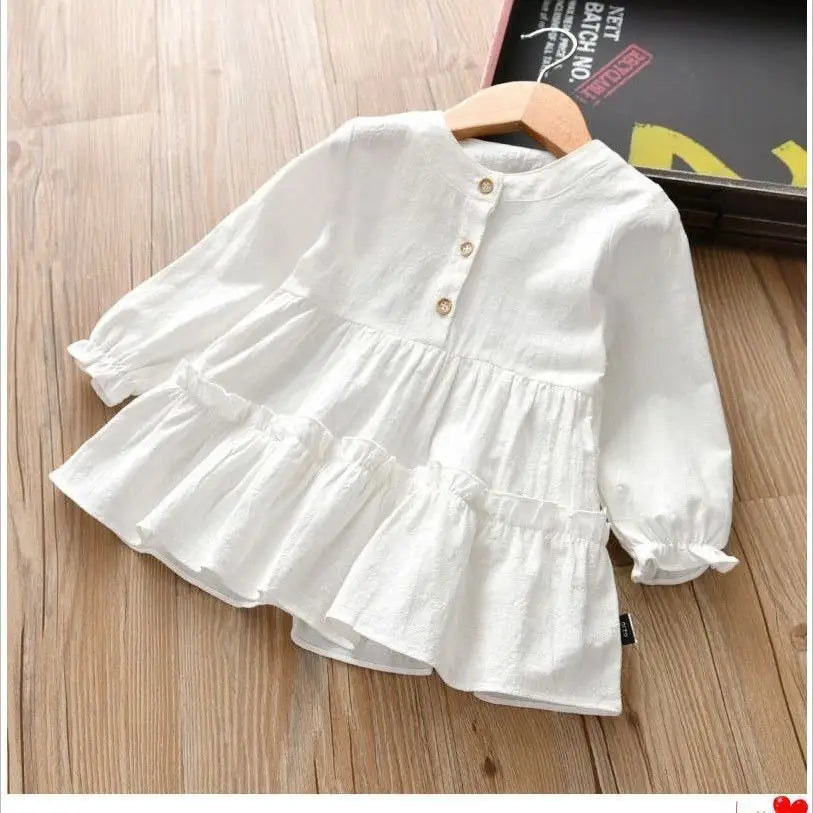 Little Rancher: Western Baby Dress Shirt - White / 90cm