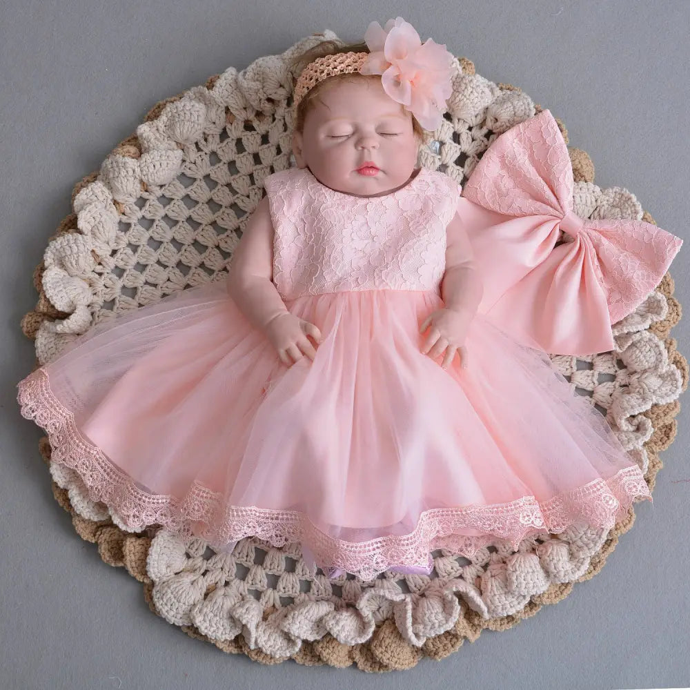Lotus Moon Princess: Winter Baby Dress - A / 6M