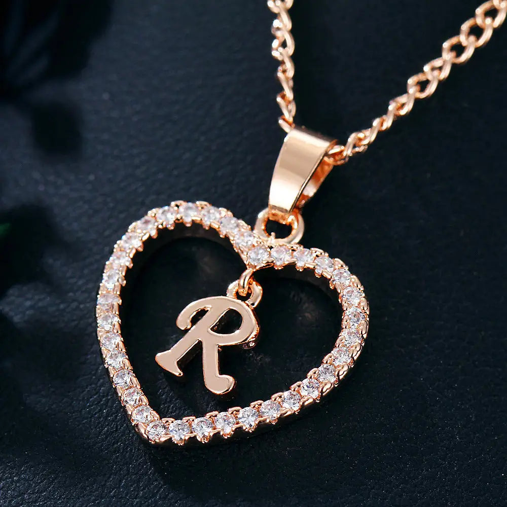 LoveLetters Gold Pendant Necklace - Rose Gold R