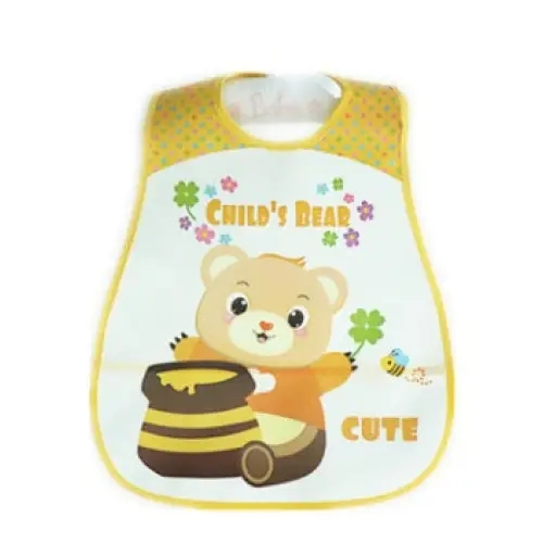 LunchGuard: EVA Waterproof Baby Bibs - Bear