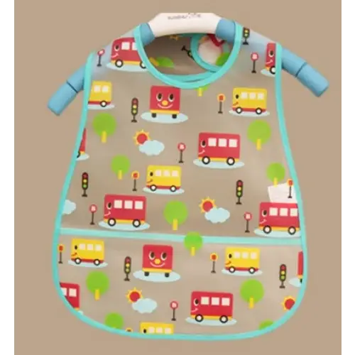 LunchGuard: EVA Waterproof Baby Bibs - Bus