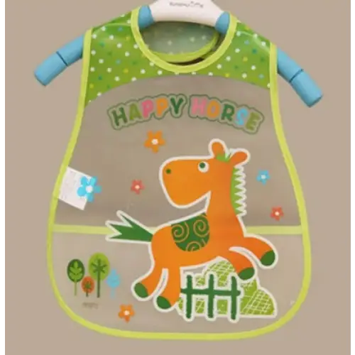 LunchGuard: EVA Waterproof Baby Bibs - Horse