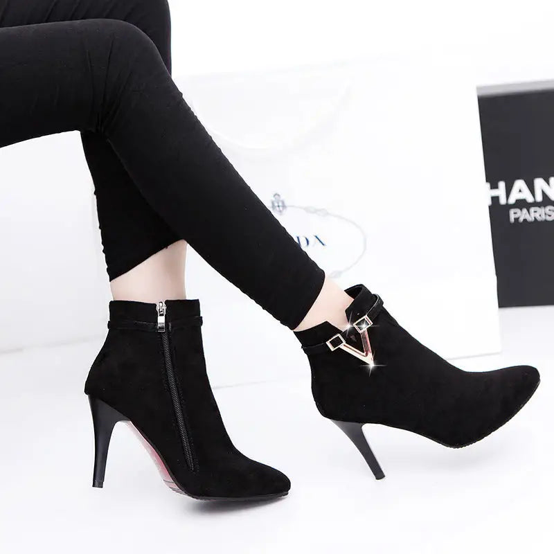 MajesticStride: British Heels by Martin - Matte Black / 38