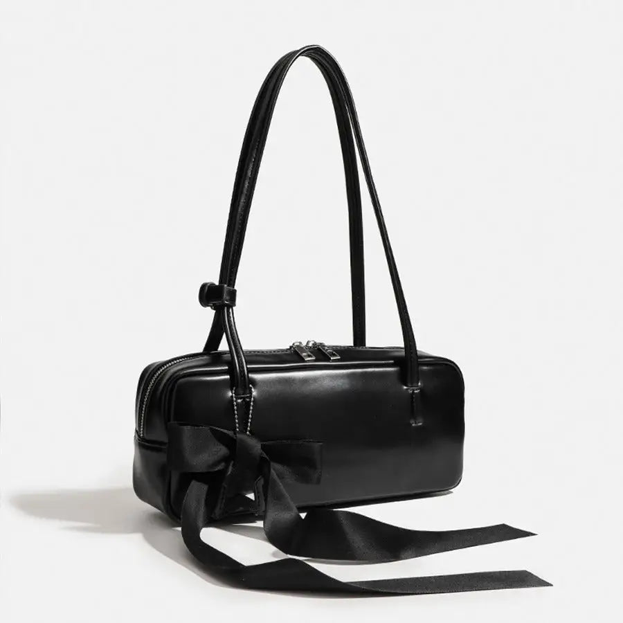 Medium PU Square Handbag with Urban Simplicity in Pink White or Black