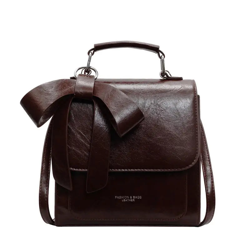 Medium PU Square Handbag with Zipper Pocket in Multiple Colors