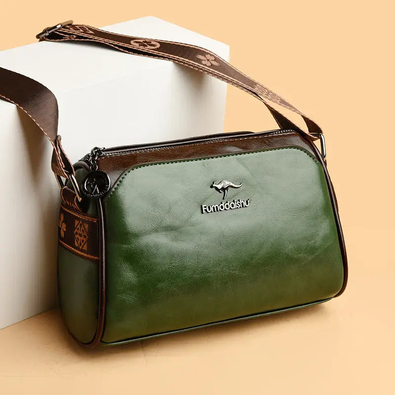 Medium PU Suitcase Pillow Bag with Zipper and Multiple Pockets