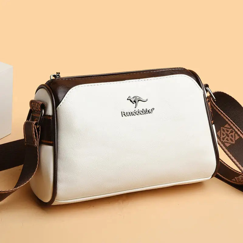 Medium PU Suitcase Pillow Bag with Zipper and Multiple Pockets
