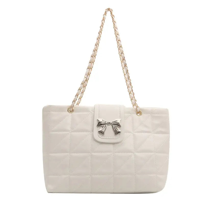 Medium Soft PU Shoulder Bag with Double Connector in Multiple Colors