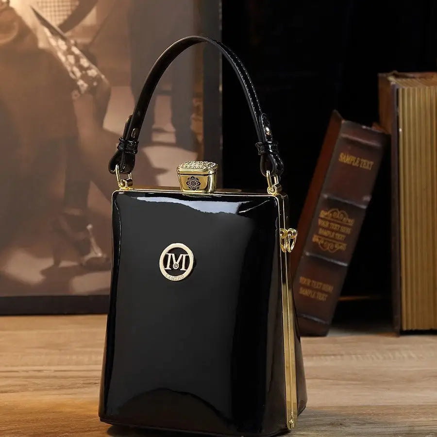 Medium Square PU Suitcase with Polyester Lining and Multiple Color Options