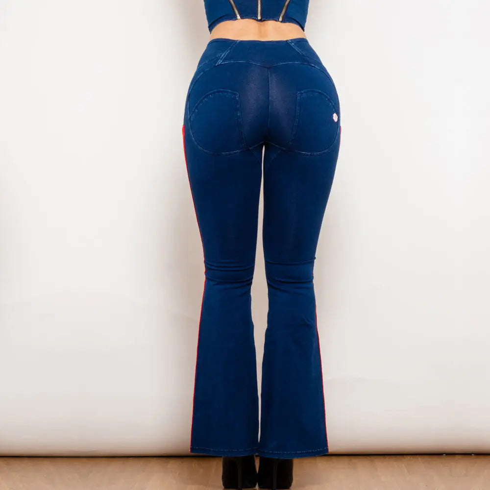 Melody Flare Lift Jeggings - Blue - 4