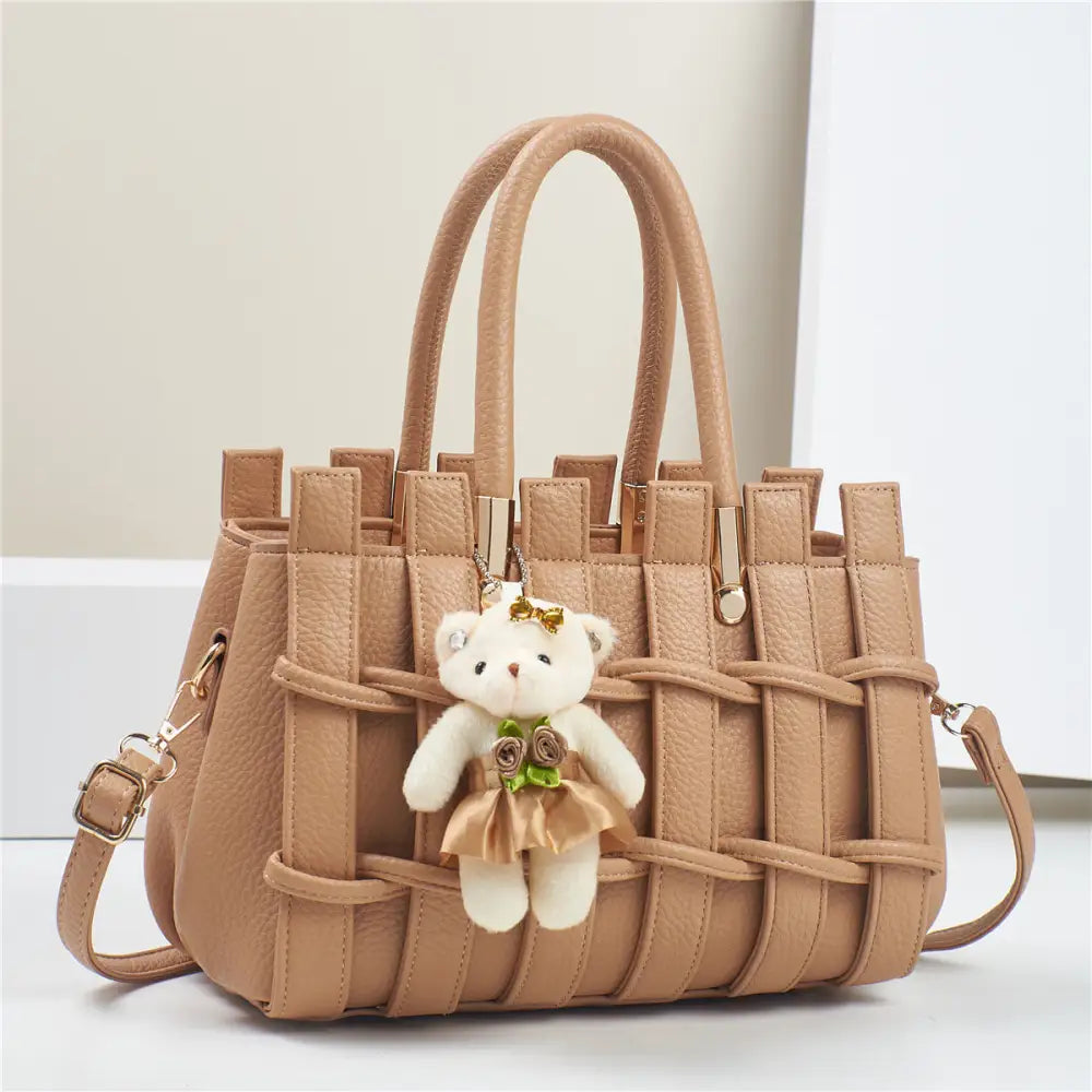 Multicolor Daily Outer Bag with Sandwich Pocket - Dark Khaki / 28x14x18CM