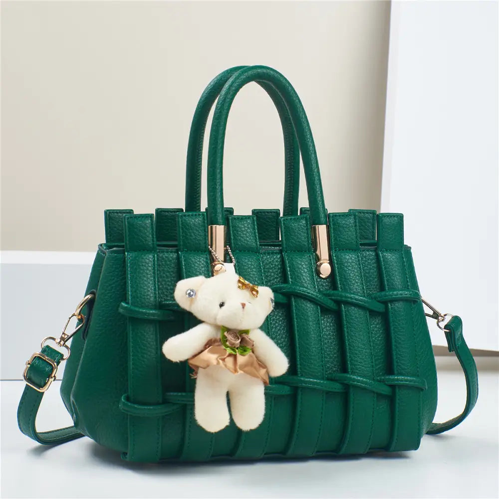 Multicolor Daily Outer Bag with Sandwich Pocket - Green / 28x14x18CM