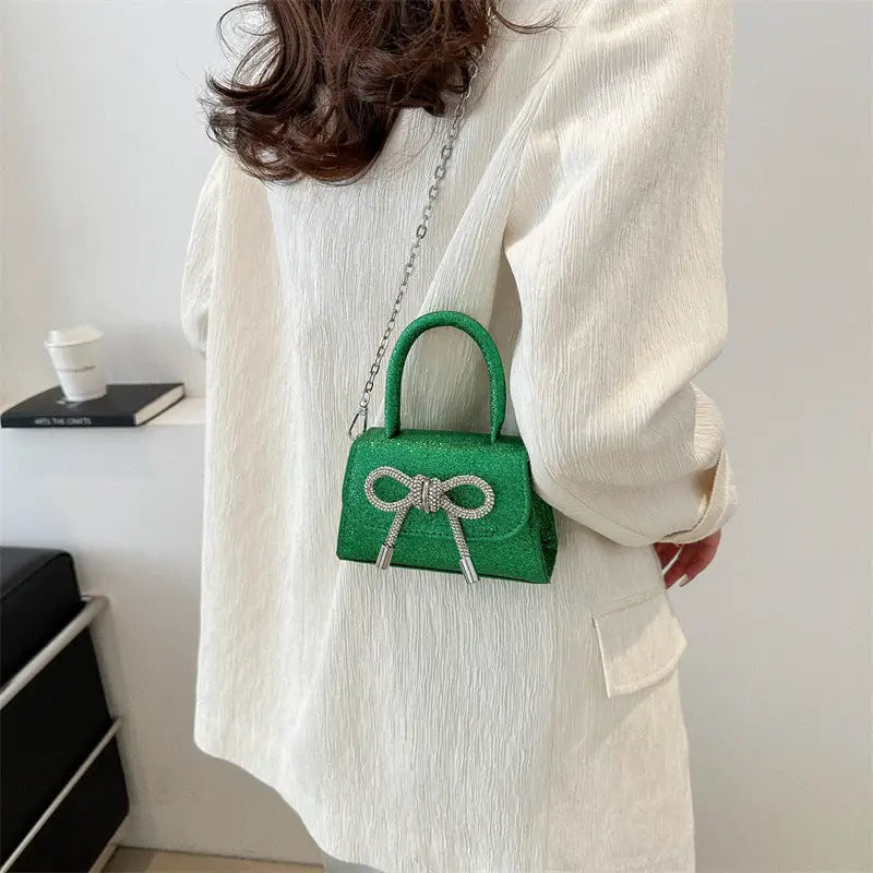 Nylon Lined Soft PU Square Bag with Internal Zipper and Sandwich Pocket