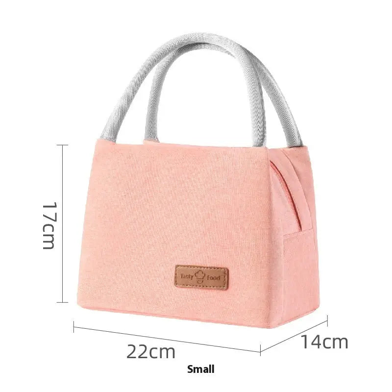 Outdoor Hand Carrying Lunch Box Bag - Watermelon Red / Large Size 27 Cmx16cm 19cm