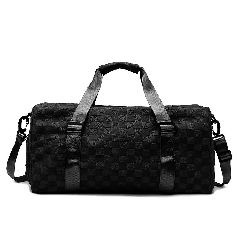 Oxford Cloth Urban Simplicity Waterproof Travel Bag 20 to 35L - Black