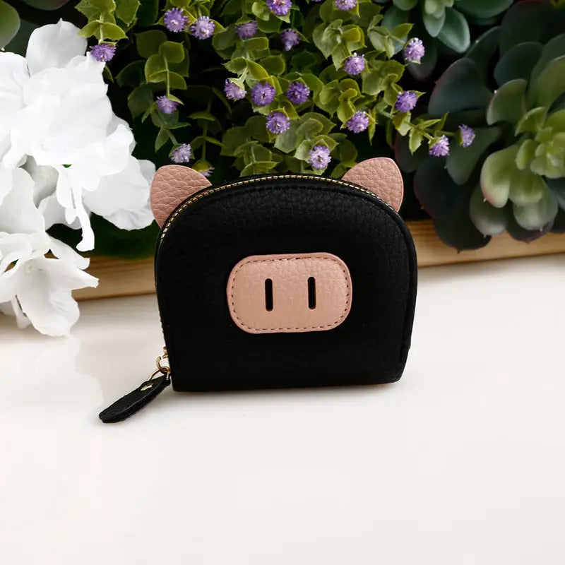 PiggyGuard Mini: Anti-Degauss Card & Coin Holder - Black