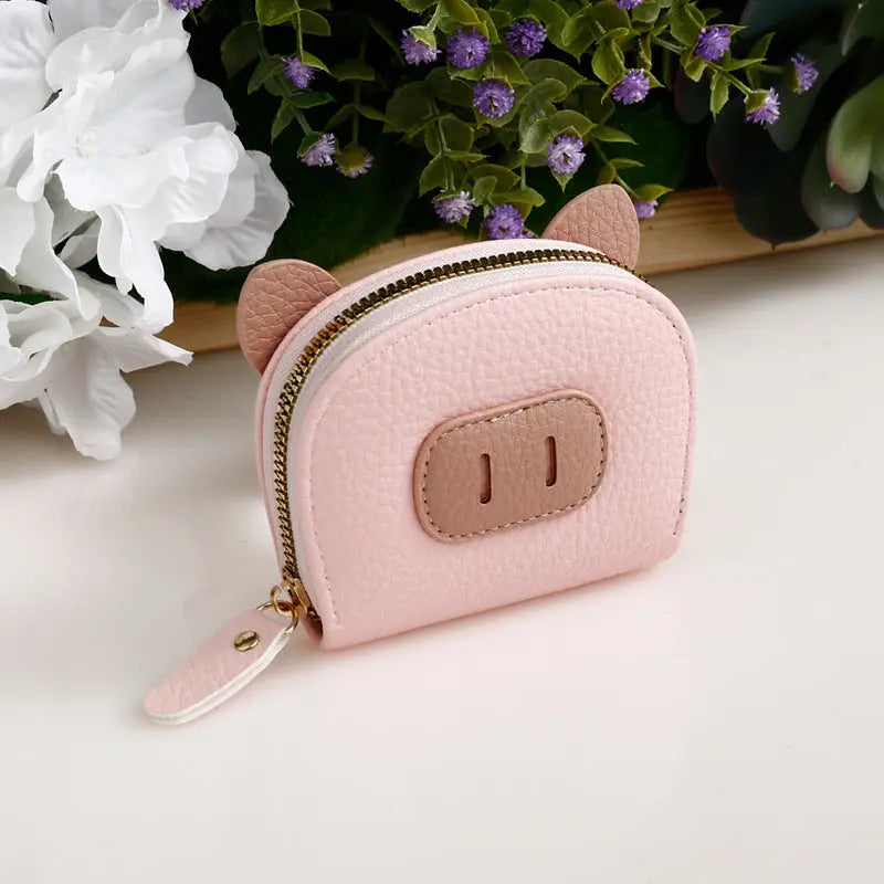 PiggyGuard Mini: Anti-Degauss Card & Coin Holder - Pink