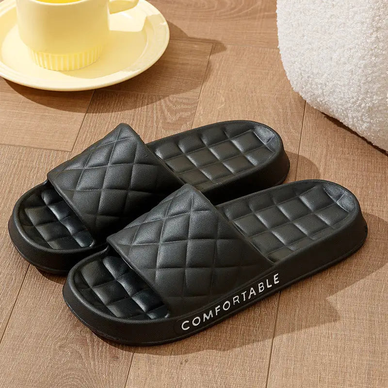 PlaidSilentSlippers - Black / 40to41 - 4