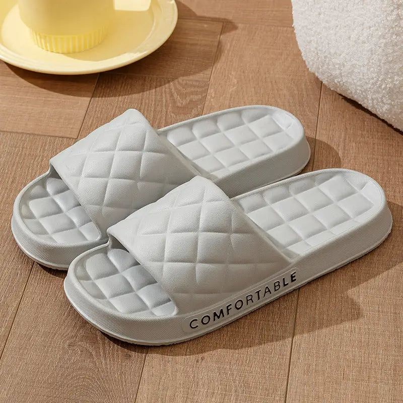PlaidSilentSlippers - Grey / 40to41 - 4