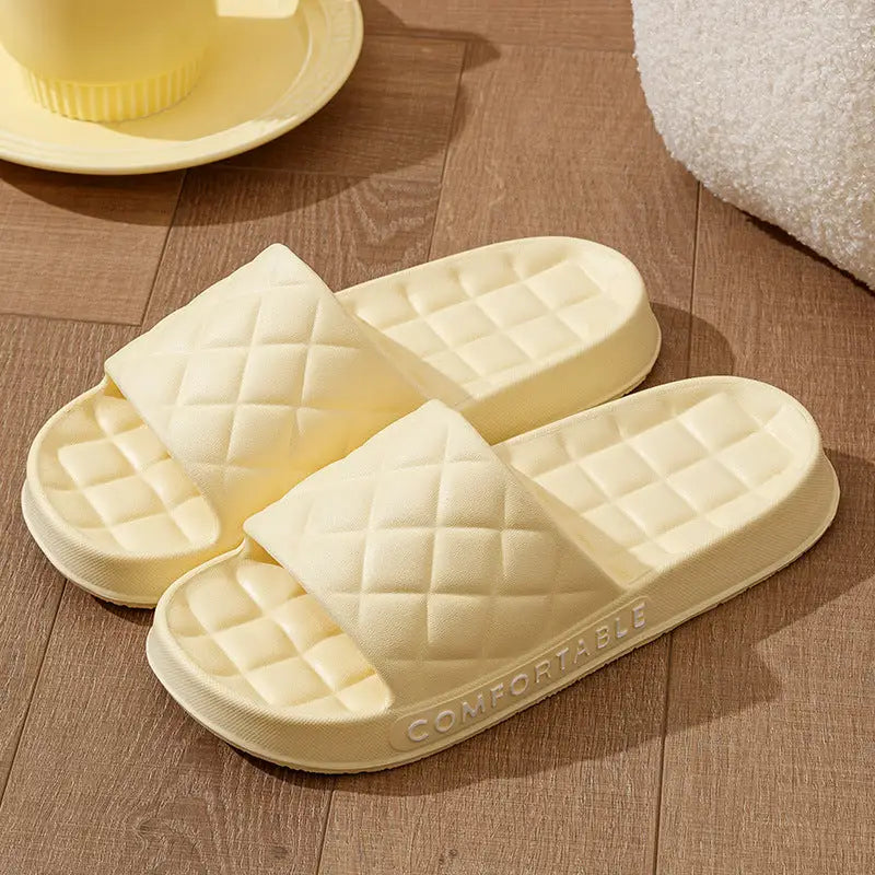 PlaidSilentSlippers - Yellow / 36to37 - 4